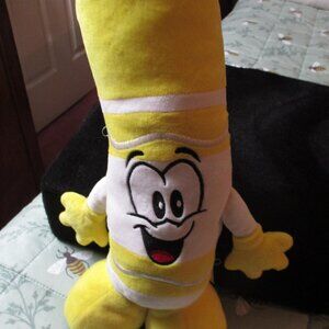 Plush Crayola Marker Yellow Lightning Bug 13"